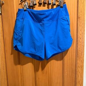 CRZ YOGA Women's Vibrant Blue Athletic Shorts